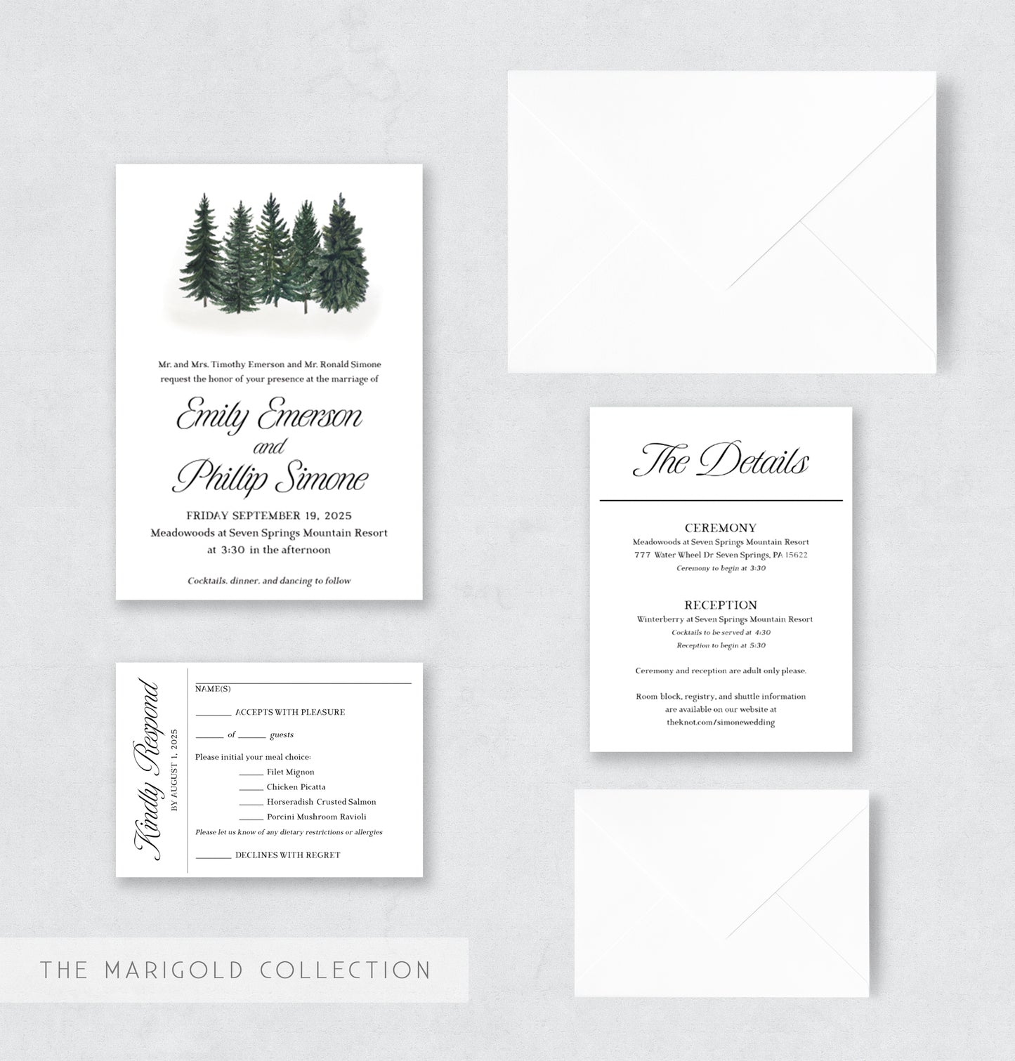 wedding invitation design green and white wedding invitation semi-custom wedding invitation wedding stationery pittsburgh wedding vendor customizable wedding invitation wedding stationer stationery design