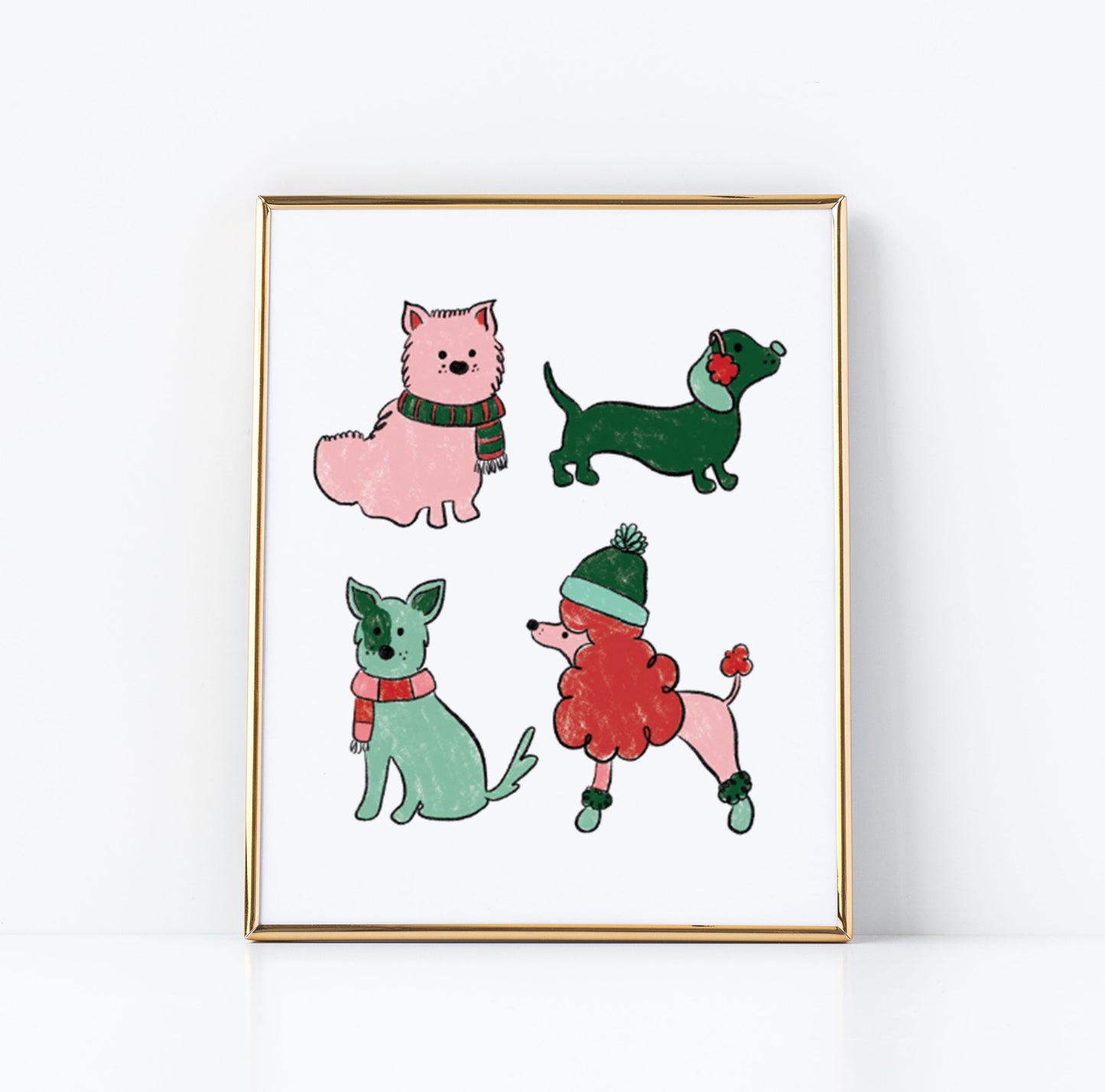 holiday art holiday decor holiday illustrations christmas decor christmas decorations pittsburgh artist pittsburgh art illustrator calligraphy calligrapher oh joyful day pittsburgh wedding vendor small business