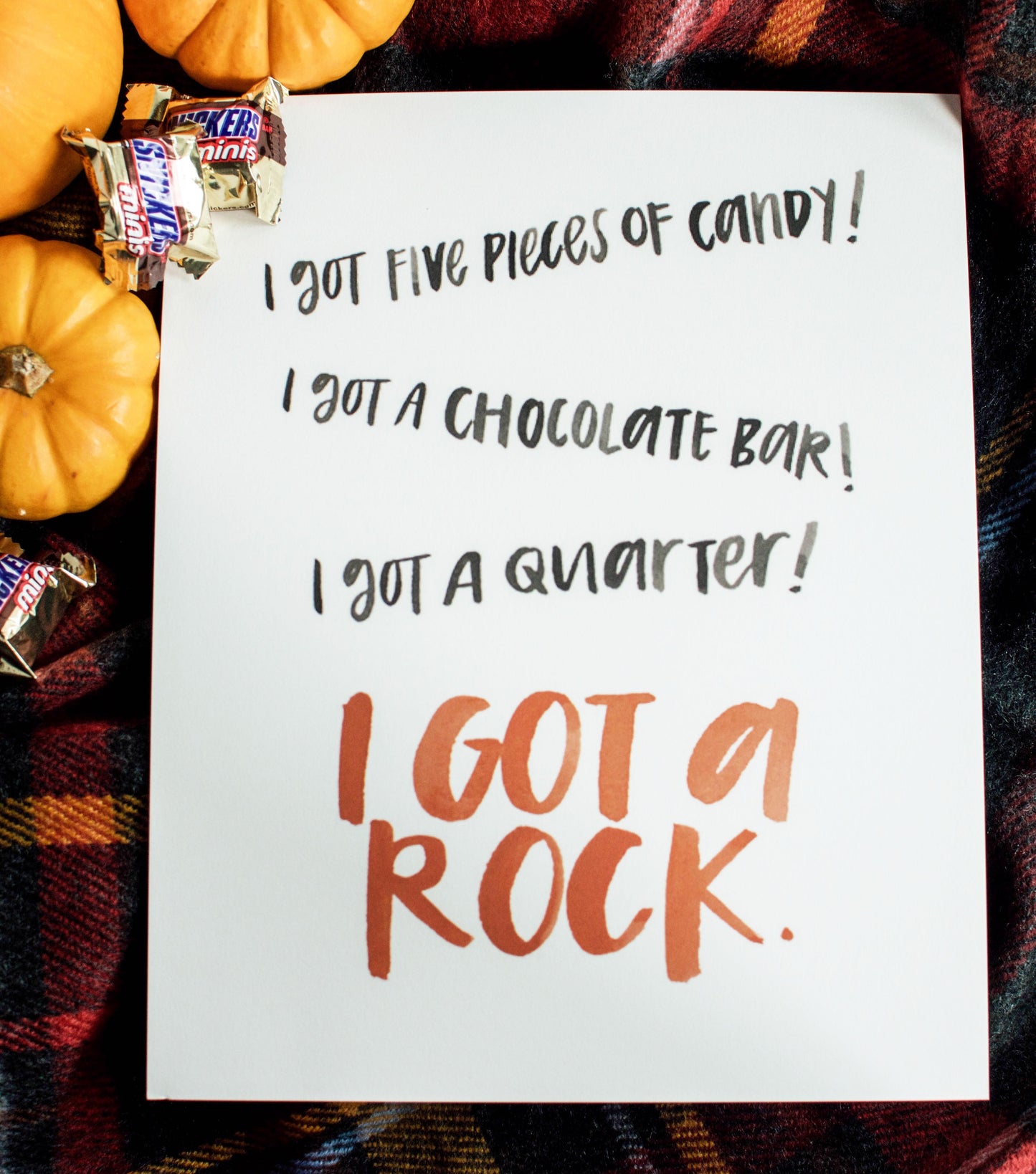 fall print autumn print fall art autumn art fall decor autumn decor fall decorations autumn decorations hand lettering handlettered print prints hand lettered art hand lettered fall art home decor 8 x 10 print Charlie Brown art Charlie Brown great pumpkin