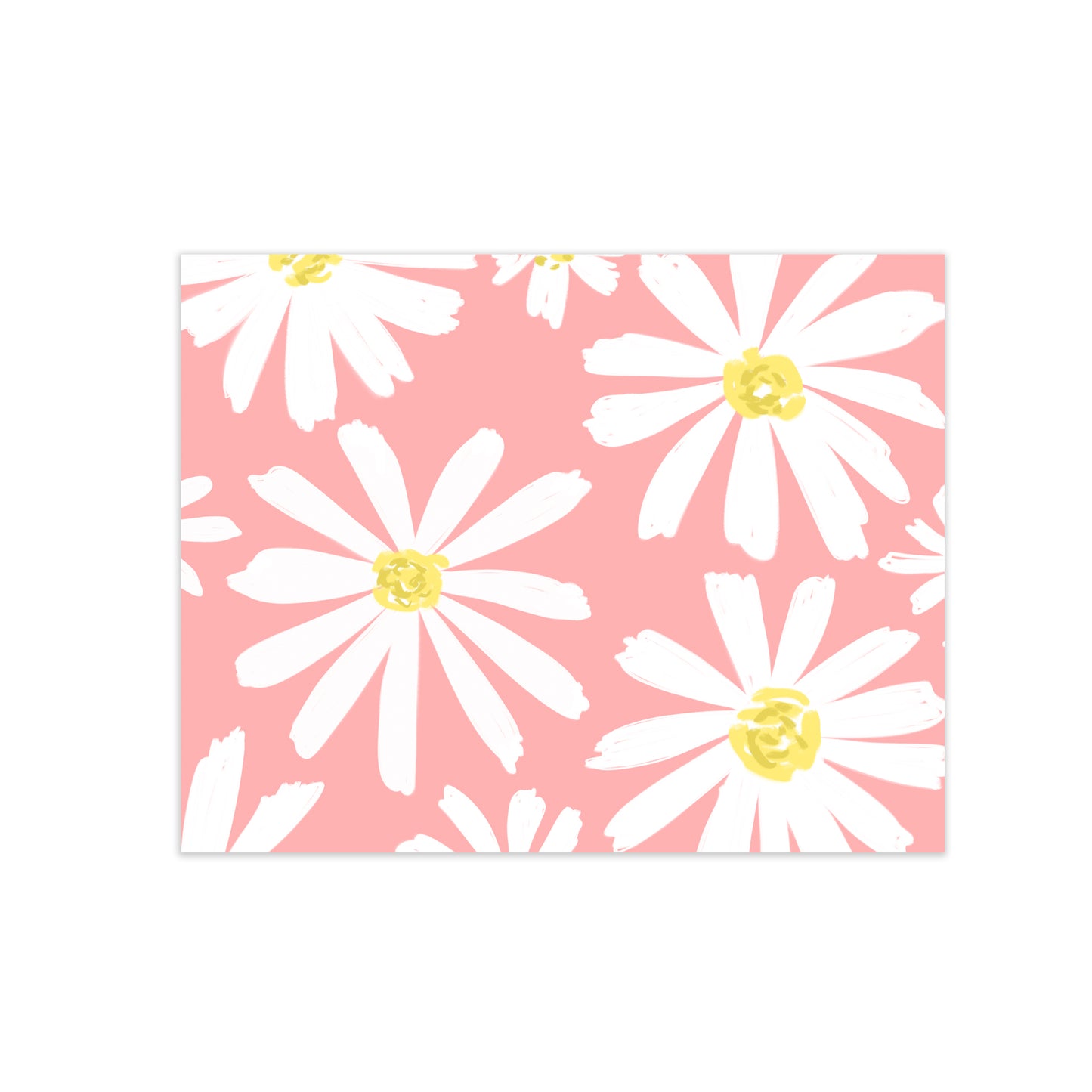 oh joyful day daisy print floral greeting card