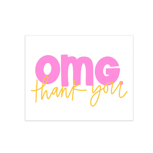 oh joyful day colorful calligraphy and hand lettering omg greeting card thank you