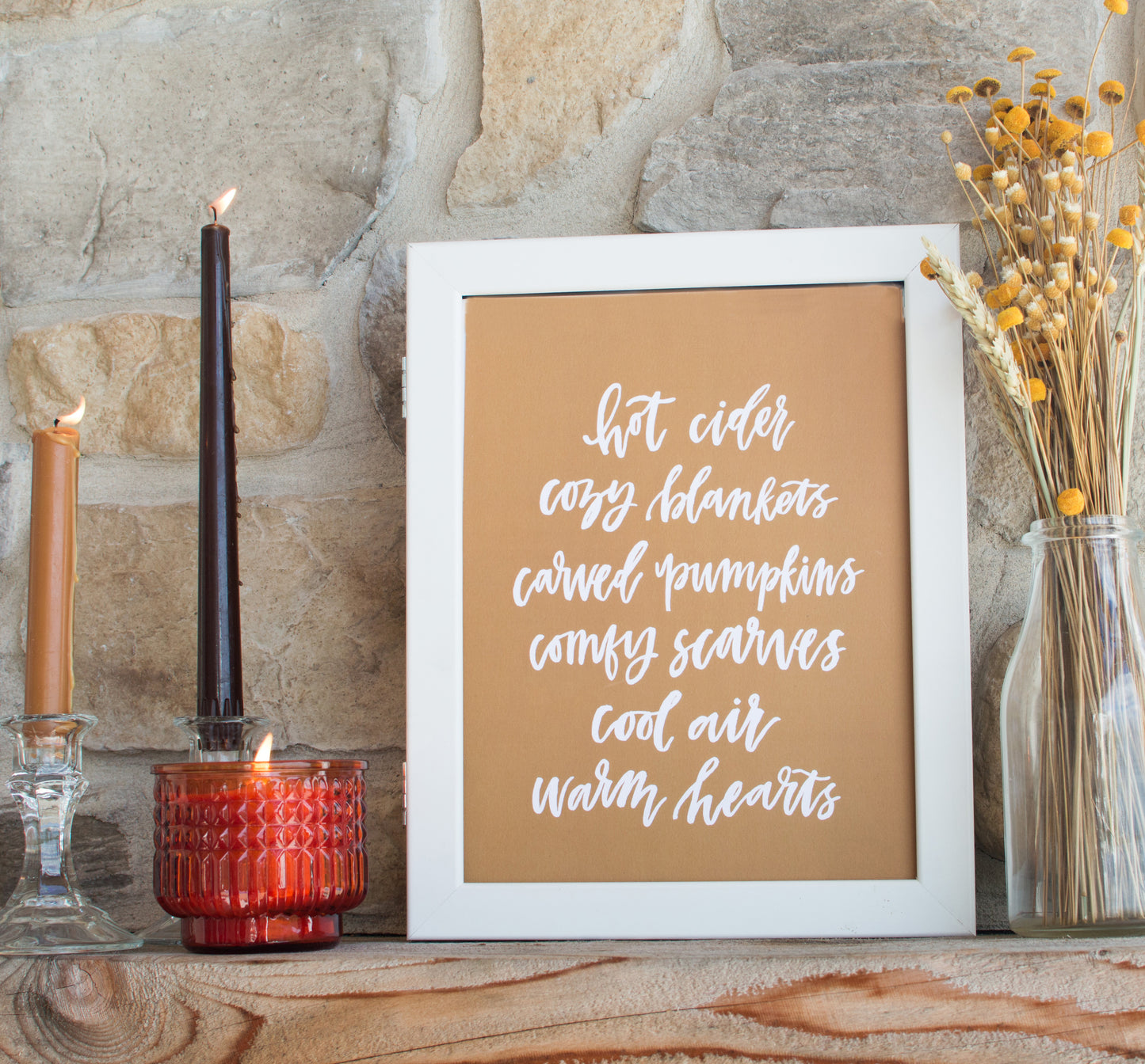 fall print autumn print fall art autumn art fall decor autumn decor fall decorations autumn decorations hand lettering handlettered print prints hand lettered art hand lettered fall art home decor 8 x 10 print