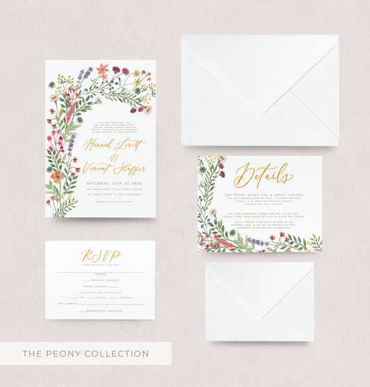 wedding invitation design green and white wedding invitation semi-custom wedding invitation wedding stationery pittsburgh wedding vendor customizable wedding invitation wedding stationer stationery design floral wedding invitation watercolor flowers