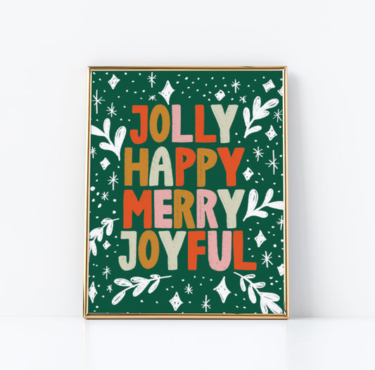 holiday art holiday decor holiday illustrations christmas decor christmas decorations pittsburgh artist pittsburgh art illustrator calligraphy calligrapher oh joyful day pittsburgh wedding vendor small business 