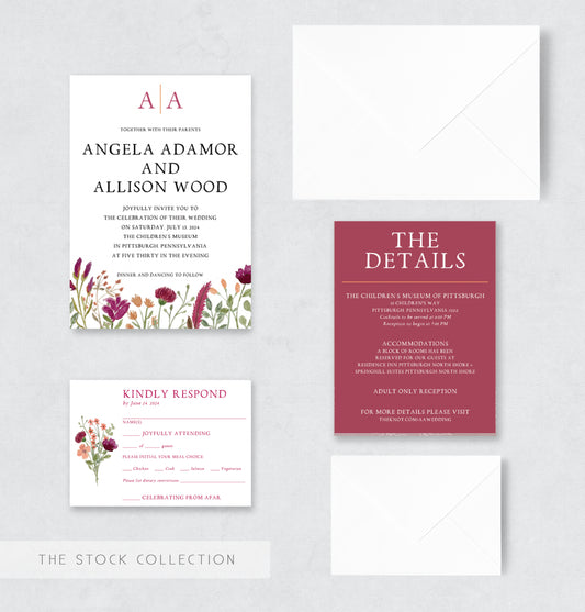 wedding invitation design green and white wedding invitation semi-custom wedding invitation wedding stationery pittsburgh wedding vendor customizable wedding invitation wedding stationer stationery design