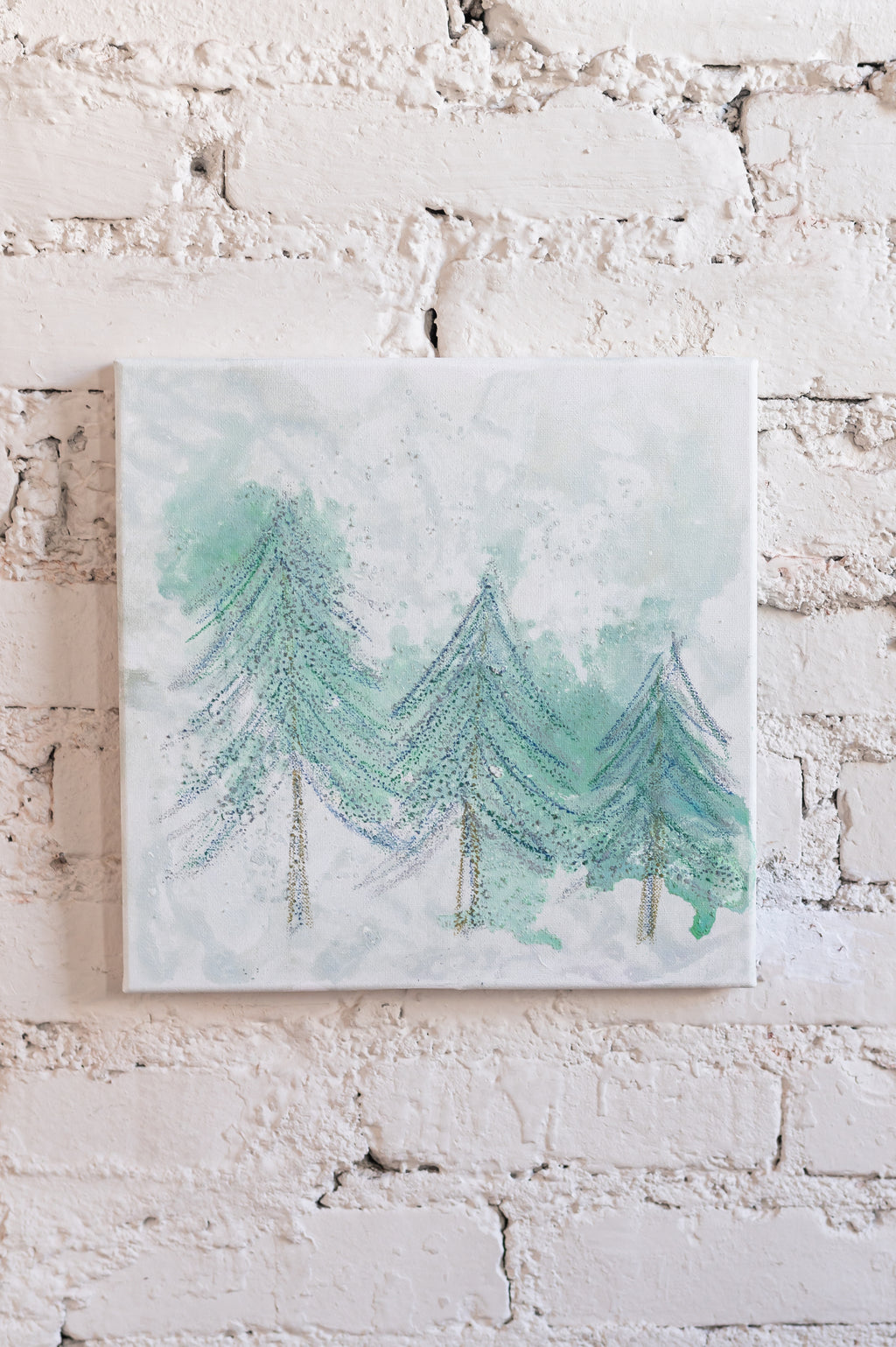 Happy Little Trees Abstract - Original Artwork