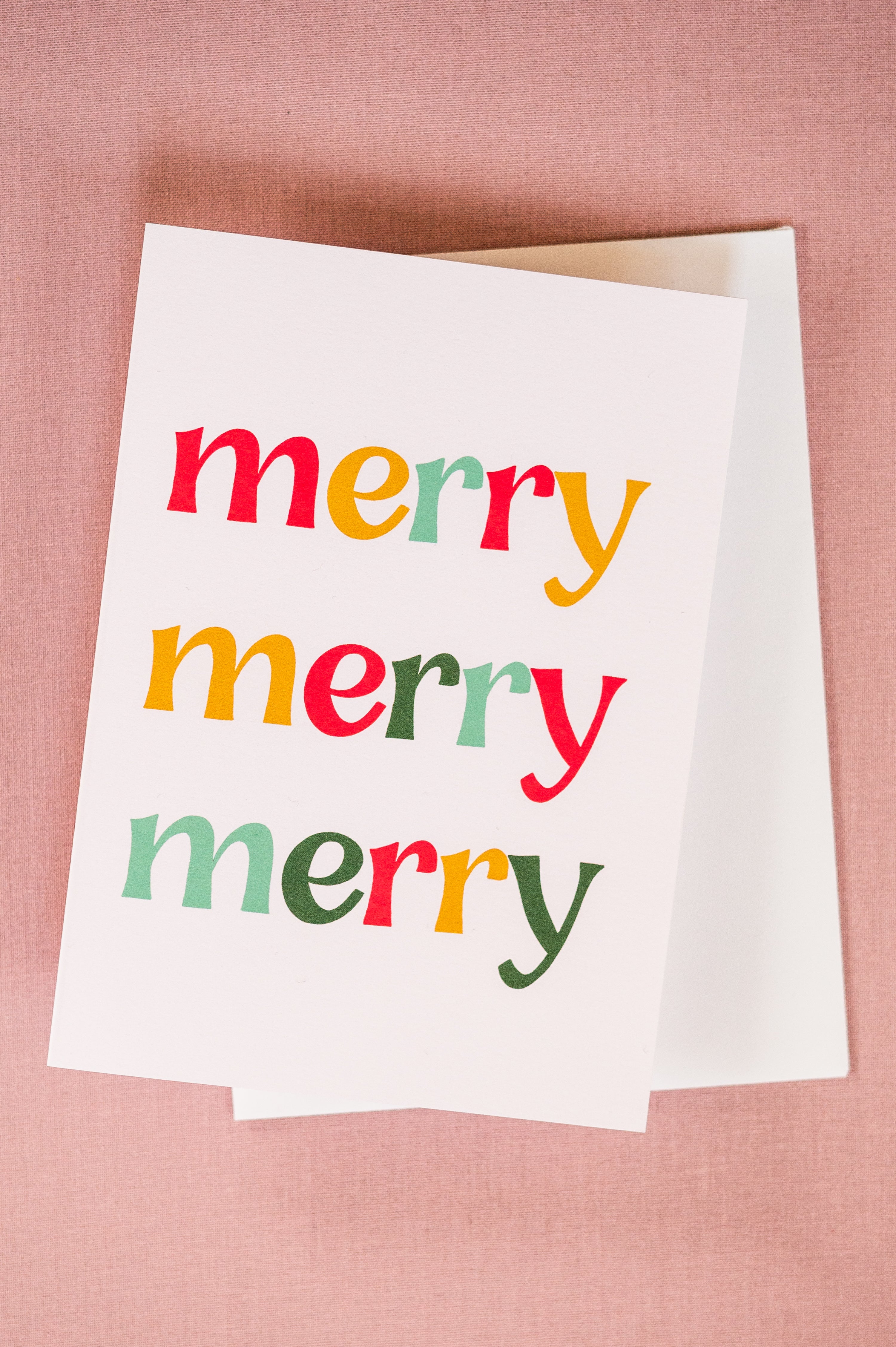 Oh So Merry Navy Holiday Photo Card top