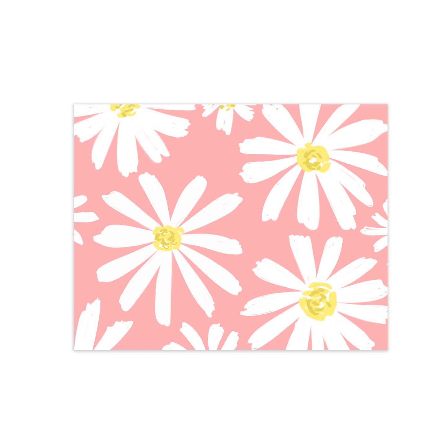 oh joyful day daisy print floral greeting card 