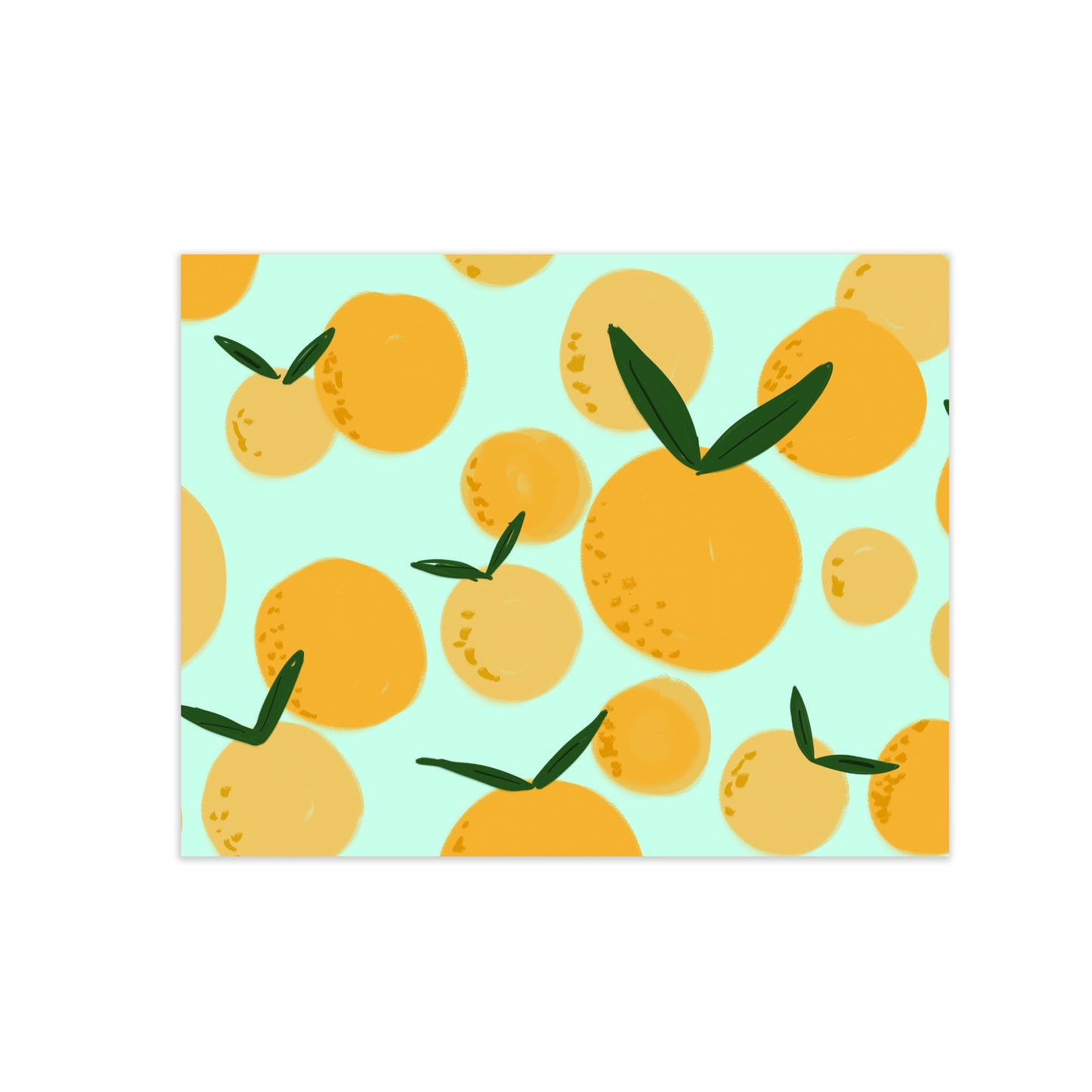 oh joyful day colorful calligraphy and hand lettering orange citrus illustration pattern greeting card