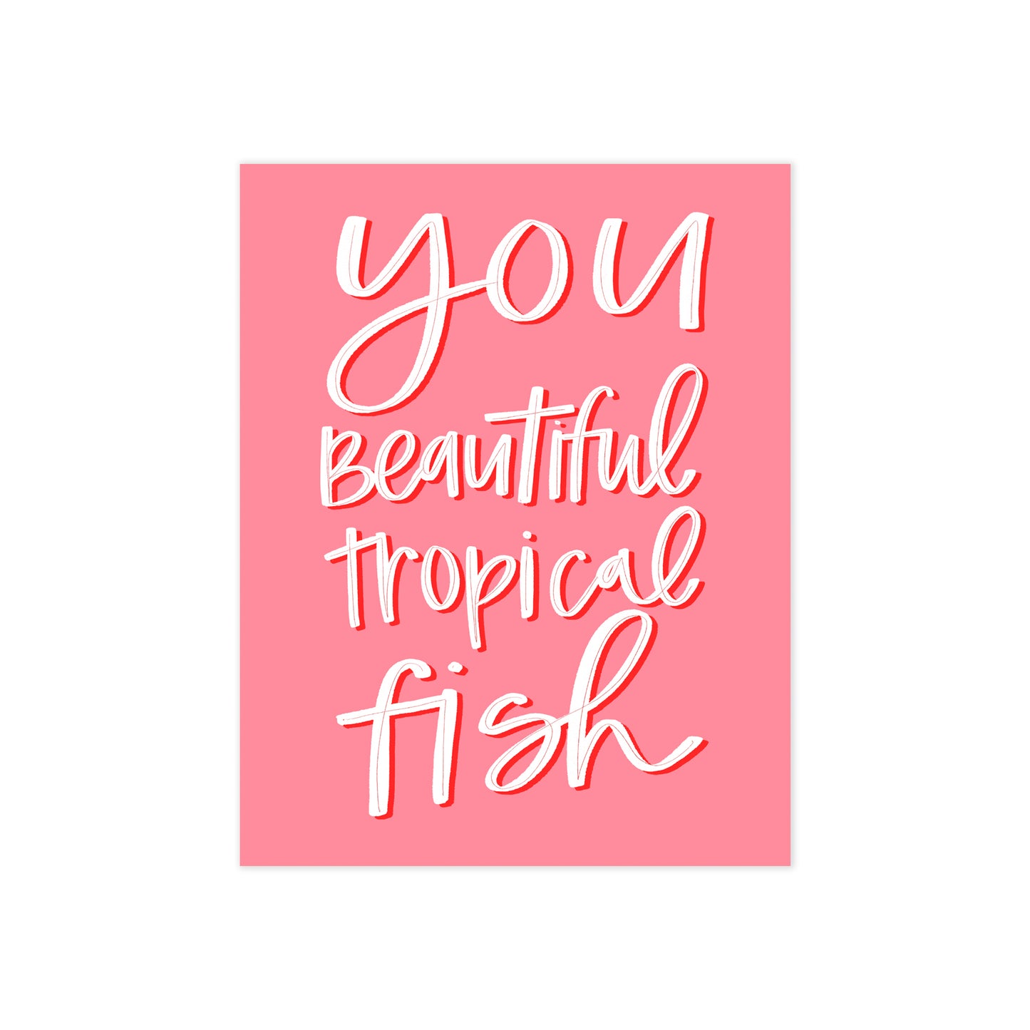 Beautiful Tropical Fish Card