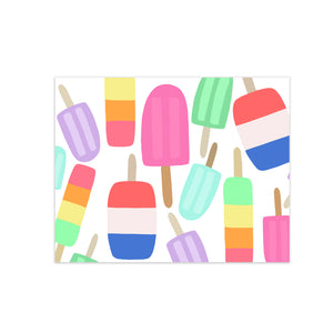 oh joyful day colorful calligraphy and hand lettering popsicle illustration pattern greeting card
