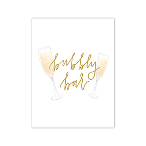 Oh Joyful Day Wedding Day Print Cards and Gifts Print Wedding Day Art Wedding Decorations Watercolor Wedding decorations wedding print wedding day print Champagne bar print champagne bar decorations watercolor Champagne glass